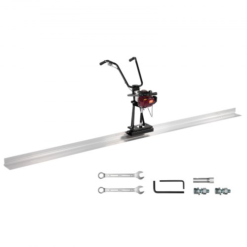 VEVOR 4 Stroke Concrete Power Screed Cement Finishing Float 4 ft Blade Board