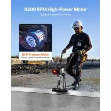 4 Stroke Concrete Power Screed Cement Finishing Float 4 ft Blade Board Set