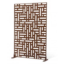 VEVOR Metal Privacy Screen 36" x 72" Outdoor Privacy Screens & Panels Brown