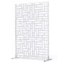 VEVOR Metal Privacy Screen 47" x 76" Outdoor Privacy Screens & Panels White