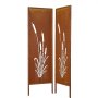VEVOR Metal Privacy Screen, 50 x 160cm Freestanding Modern Privacy Fence, Garden Divider Panel with Extended Ground Stakes & Carbon Steel Plate, Freestanding Outdoor Divider for Garden, Indoor