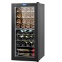Vinoteca VEVOR para 32 botellas, con doble zona y doble temperatura, independiente, con control digital, puerta de vidrio templado con protección UV, ideal para almacenar vino tinto y blanco en tu bar.