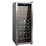 VEVOR 80-Bottle Wine Cooler Dual Zone Freestanding Refrigerator LED Light Lock