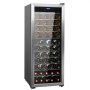 VEVOR 80-Bottle Wine Cooler, Dual Zone & Dual Temperature Wine Fridge, Freestanding Refrigerator with Circulating Air-cooling and Digital Control, Mirrored Glass Door with UV Protection, for Home Bar