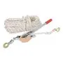 VEVOR Rope Puller, 3/4 Ton Pulling Capacity, with 30.48 m of 15 mm dia. Rope, 2 Hook, Come Along Winch, Heavy Duty Ratchet Power Puller Tool for Moving Boats, Securing Items, Transporting Logs
