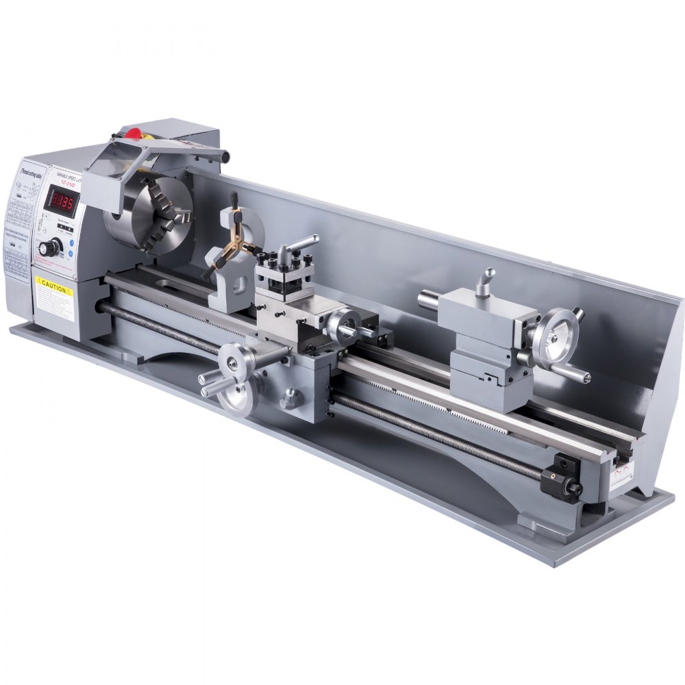 VEVOR 210 x 800 Mini Metal Lathe 850W Machine Variable Speed 50-2250 RPM