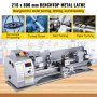 VEVOR 210 x 800 Mini Metal Lathe 850W Machine Variable Speed 50-2250 RPM