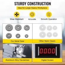 VEVOR Metal Lathe, 8.3 x 31.5 inch Mini Lathe Machine, 2500 RPM Variable Speed Change, 850W Precision Mini Lathe, Metal Working Lathe with Brushless Motor, Milling Machine for Various Metal Turning