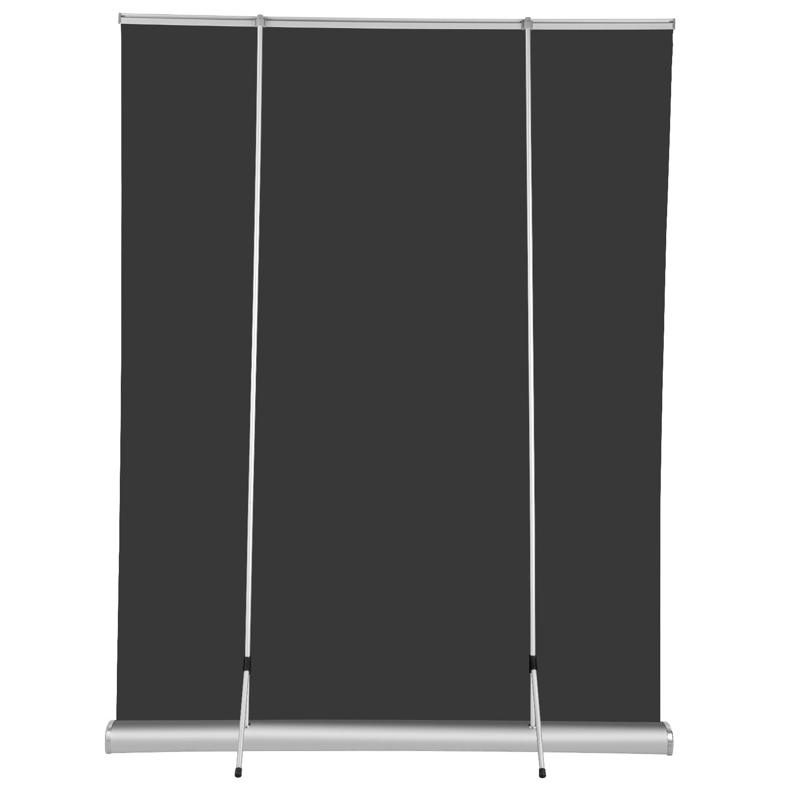 VEVOR projector screen with retractable design and tripod support in silver and black.