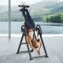VEVOR Inversion Table, 300lbs Capacity Heavy Duty Inversion Table, Decompression Back Stretcher Machine, Strength Training Equipment with Headrest, Ankle Lock, Adjustable Protective Belt, Orange/Black