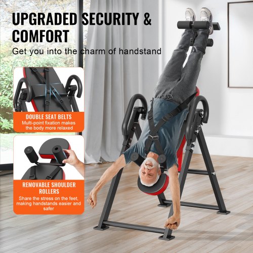 Table D'inversion Lourde 300LBS Pour Thérapie Du Dos Et Fitness - Modèle Ajustable