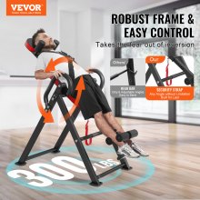 VEVOR Inversion Table Equipamento de treinamento de força dobrável Banco de exercícios suspenso