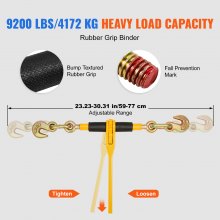 Kit de tensor de cadena y tensor VEVOR de 3/8" a 1/2", tensor de carga con trinquete de 3/8" x 10', paquete de 2