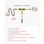 VEVOR Ratchet Chain Binder, 4173 kg Working Load, Chain Binders Compatible with 10-12.7 mm Chains, Heavy Duty Ratchet Load Binder with Handles for Truck, Tie Down, Hauling, Towing, Logging