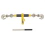 VEVOR Ratchet Chain Binder, 3/8 in x 20 ft G80 Chains, 9200 lbs Working Load of Ratchet Load Binder, Chains and Binders Set, Tie Down Hauling Chain Binders for Hauling, Towing, Logging, Lifting