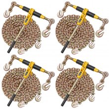VEVOR Ratchet Chain Binder 5/16 in x 14 ft G80 Chains Load Binder for Towing