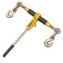 VEVOR Ratchet Chain Binder, 5/16 in x 12.8 ft G80 Chains, 8000 lbs Working Load of Ratchet Load Binder, Chains and Binders Set, Tie Down Hauling Chain Binders for Hauling, Towing, Logging (4 Sets)