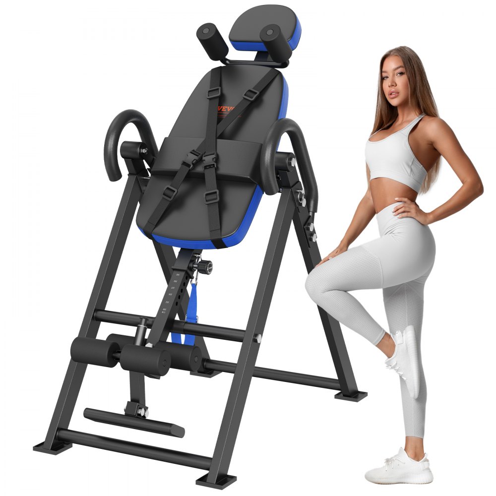 VEVOR Inversion Table Foldable Strength Training Equipment Hang Exercise Bench