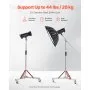 VEVOR Heavy Duty Light Stand with Casters, Max Height 10.5 ft/320 cm, Adjustable Tripod Stand with Stainless Steel, Photography Wheeled Base Stand, for Studio Softbox, Monolight, Reflector Shooting