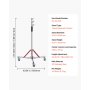VEVOR Heavy Duty Light Stand with Casters, Max Height 10.5 ft/320 cm, Adjustable Tripod Stand with Stainless Steel, Photography Wheeled Base Stand, for Studio Softbox, Monolight, Reflector Shooting