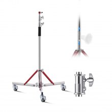 Heavy Duty Light Stand with Casters Max Height 10.5ft/320cm Tripod Stand