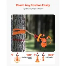 VEVOR 2 Ton Snatch Block with G80 Chain, Swivel Shackle, 3" Sheave for 3/8" Wire Rope, Snatch Block Pulley for Towing and Recovery Applications on Flatbed Tow Truck Rollback Wrecker Car Carrier Cable