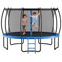 VEVOR Outdoor Trampoline, 15FT Recreational Trampoline, ASTM Approved Trampolines with Enclosure Net & Thickened Pad, Max 470 lbs Weight Capacity, Anti-Rust Backyard Trampolines for Kids & Adults