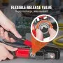 VEVOR Crimping Tool, AWG12-2/0 Copper And Aluminum Terminal Battery Lug Hydraulic Crimper, with a Cutting Pliers, Gloves, 10pcs Copper Ring Connectors, 8 x Heat Shrink Sleeves and a Blow Moulded Case