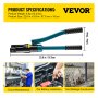 VEVOR Hydraulic Wire Crimper (240mm²)