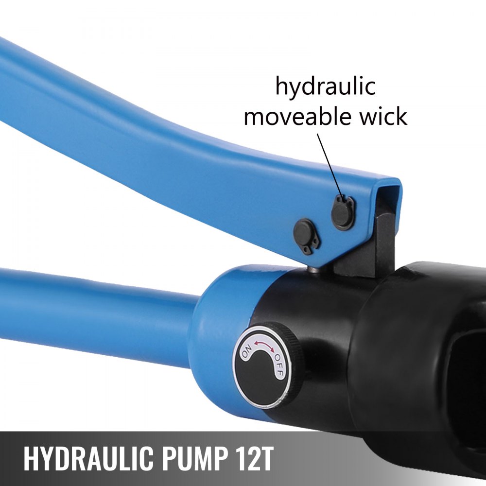 VEVOR Hydraulic Wire Crimper Battery Cable Lug Terminal Crimper 16 US Ton 11 Dies Hydraulic Crimper 6 AWG to 600 MCM Electrical Crimping Tool (16T 300mm²)
