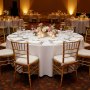 VEVOR White Round Tablecloths 2 Pack, 120 Inches in Diameter, Stain- & Wrinkle- Resistant, Machine Washable Table Clothes, Polyester Fabric Table Covers for Wedding, Party, Banquet, Formal Events