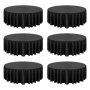 VEVOR Black Round Tablecloths 6 Pack, 120 Inches in Diameter, Stain- & Wrinkle- Resistant, Machine Washable Table Clothes, Polyester Fabric Table Covers for Wedding, Party, Banquet, Formal Events