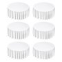 VEVOR White Round Tablecloths 6 Pack, 132 Inches in Diameter, Stain- & Wrinkle- Resistant, Machine Washable Table Clothes, Polyester Fabric Table Covers for Wedding, Party, Banquet, Formal Events
