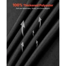 VEVOR Black Tablecloths for Rectangle Tables, 6 Pack, 70 x 120 Inches, Reusable and Machine Washable Table Clothes, Wrinkle-Resistant Polyester Fabric Table Covers for Wedding, Party, Banquet