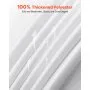 VEVOR Bílé kulaté ubrusy, 10 kusů, průměr 90 palců, odolné proti skvrnám a mačkavosti, pratelné v pračce, polyesterové ubrusy na svatby, večírky, bankety a formální akce