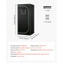 VEVOR Indoor Grow Tent, 80 x 80 x 180 cm, 600D High Reflective Mylar, Indoor Plant Tent with Observation Window, Floor Tray & Zipper, Heavy Duty Growing Tents for Fruit Flower Veggie