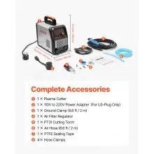 VEVOR Plasma Cutter 50A Plasma Cutting Machine 110V/220V Digital Display IGBT