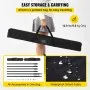 VEVOR 243.8 cm Backdrop Banner Stand Step and Repeat Adjustable Telescopic Lightweight Trade Show Display Wall Exhibitor with Carrying Bag