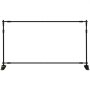 VEVOR telescopic backdrop stand, adjustable metal frame with black finish.