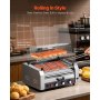 18 Hot Dog 7 Roller Electric Grill Cooker Machine Bun Warmer Cover 1200W