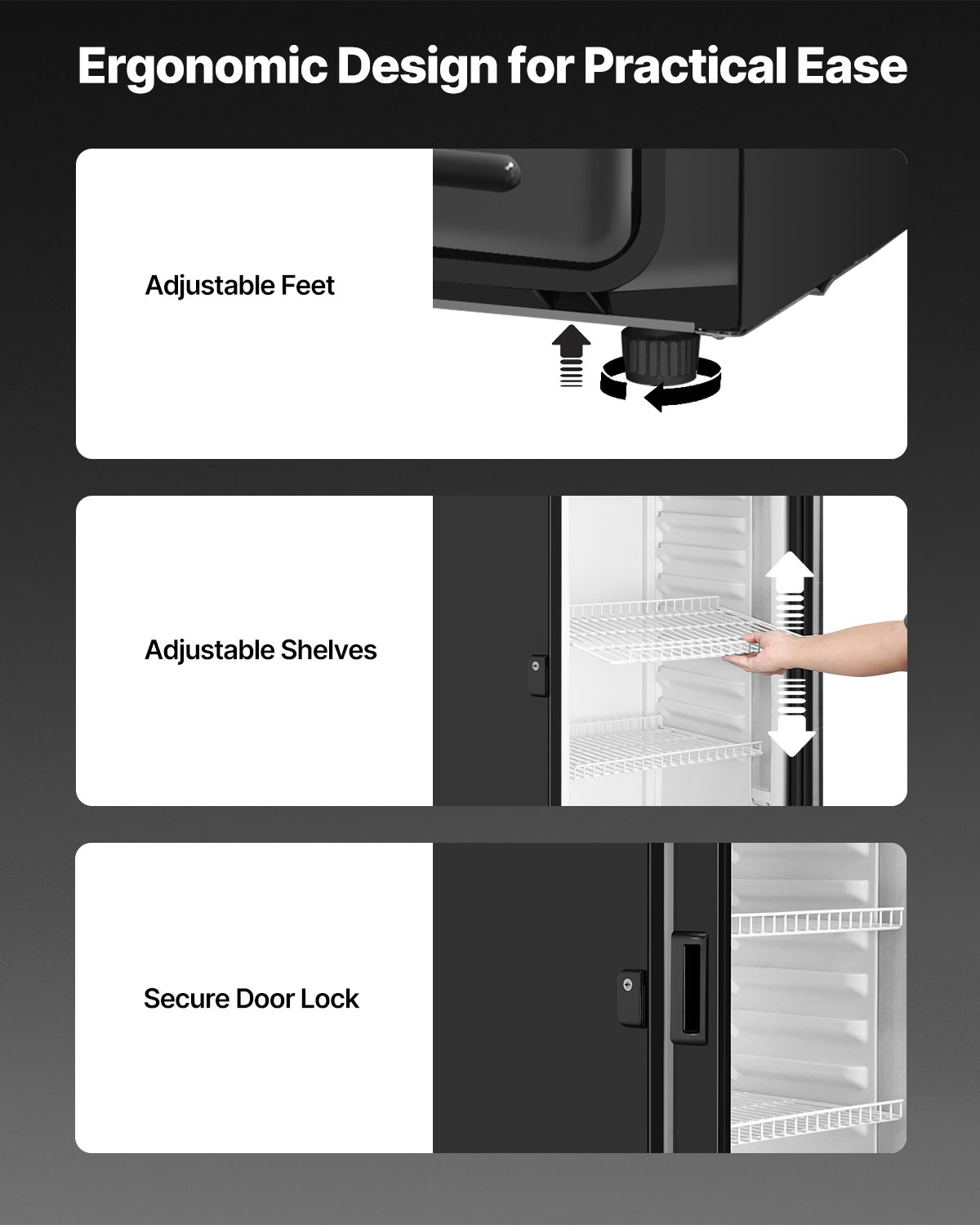 Commercial Merchandiser Refrigerator 12.2 CU.FT Glass Door Display Refrigerator Commercial Merchandiser Refrigerator 12.2 CU.FT Glass Door Display Refrigerator