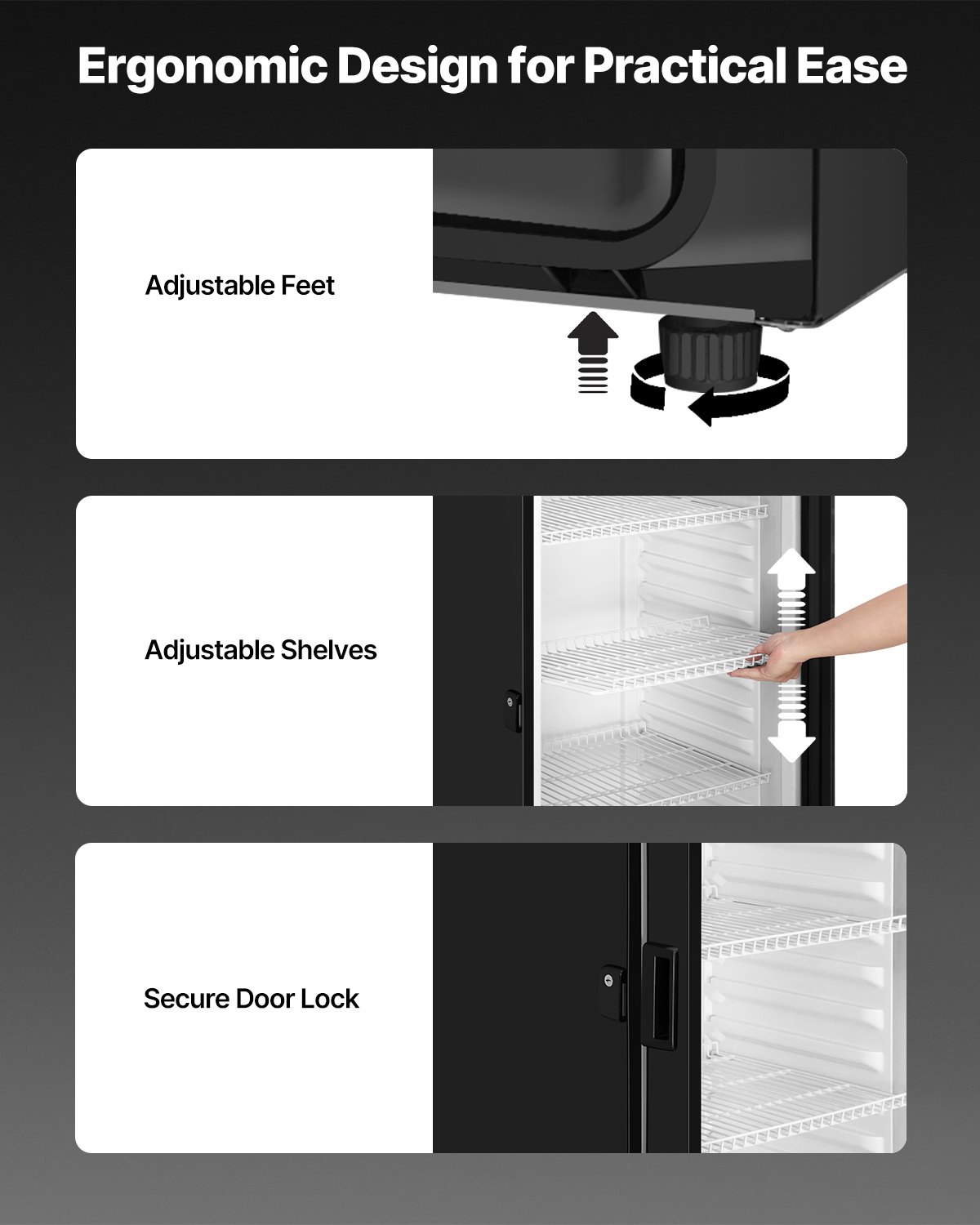 Commercial Merchandiser Refrigerator 13.3 CU.FT Glass Door Display Refrigerator Commercial Merchandiser Refrigerator 13.3 CU.FT Glass Door Display Refrigerator