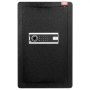 Caja de seguridad VEVOR de una puerta de 3,5 pies cúbicos con llave y contraseña, bolsa ignífuga, llavero, luz LED y dos estantes para dinero, documentos, joyas y objetos de valor, color negro.