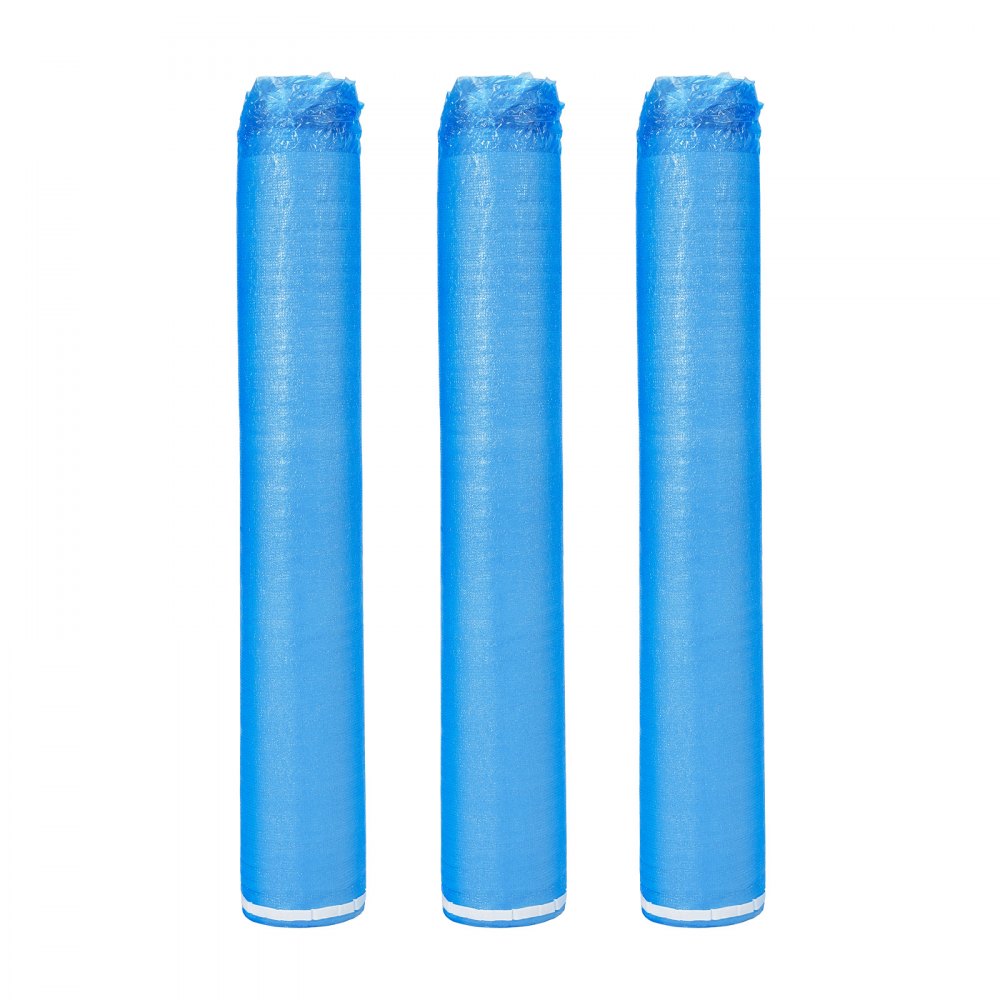 VEVOR Subpavimento de piso 27,9 m², 3 em 1, 3 mm de espessura, com fita e barreira de vapor, espuma EPE resistente com PE azul, isolamento acústico e redução de ruído, para madeira laminada (3 rolos x 9,3 m²)