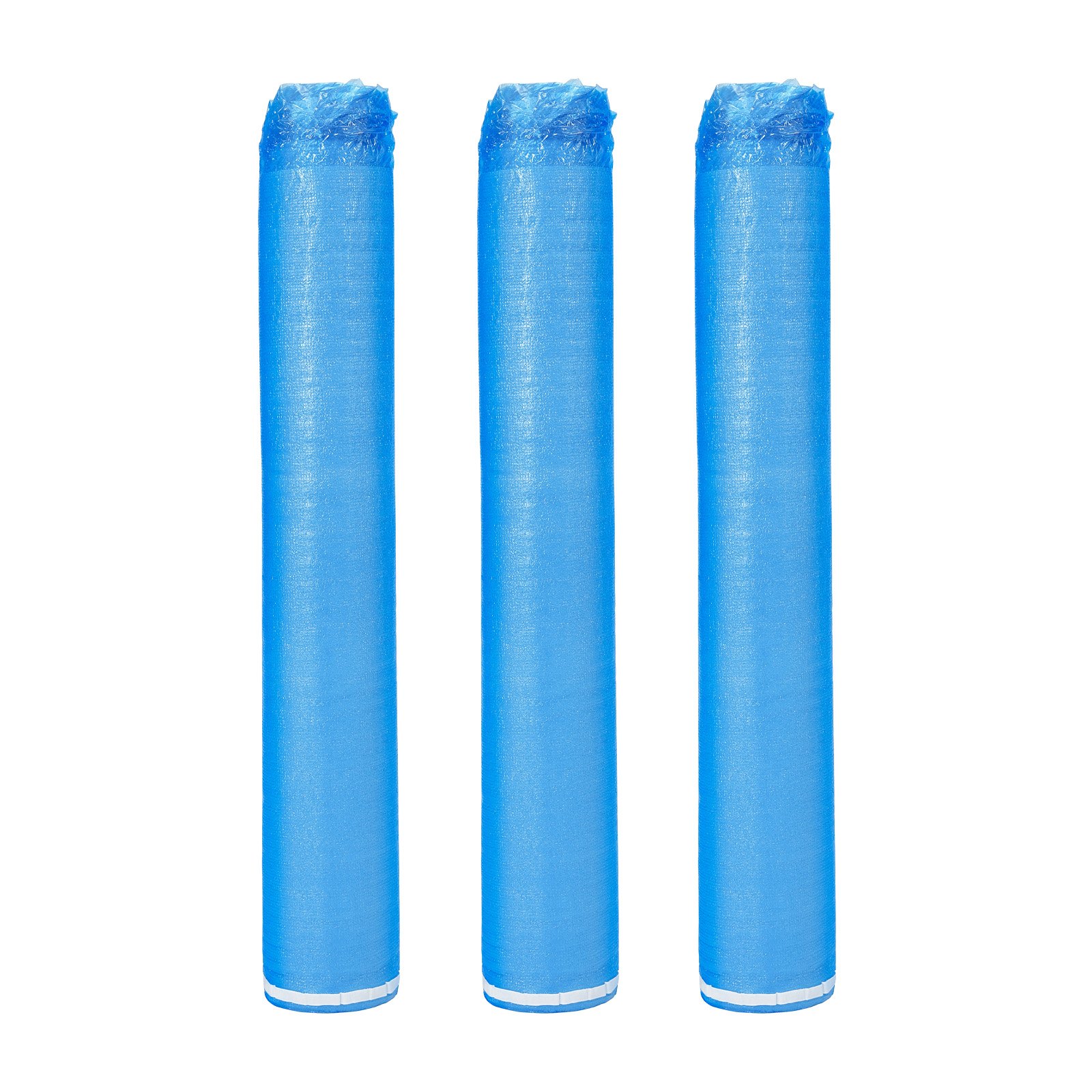 VEVOR Subpavimento de piso 27,9 m², 3 em 1, 3 mm de espessura, com fita e barreira de vapor, espuma EPE resistente com PE azul, isolamento acústico e redução de ruído, para madeira laminada (3 rolos x 9,3 m²)
