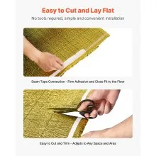 Floor Underlayment 200 sq ft Roll 3mm Vapor Barrier Soundproofing Gold