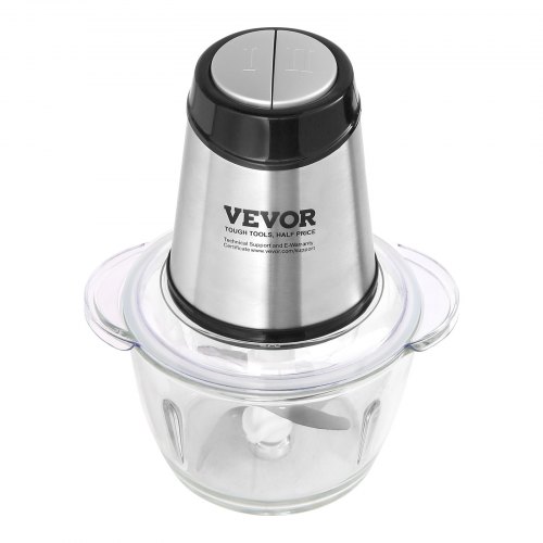 Electric Food Chopper, 5-Cup Food Processor by Homeleader, 1.2L Glass Bowl Grinder for Meat, Vegetables, Fruits and Nuts, Stainless Steel Motor Unit a KitchenAid Cordless 5 Cup Food Chopper - KFCB519 -