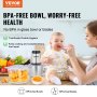 VEVOR electric food processor with bpa-free bowls and blades, perfect for preparing fresh baby food.