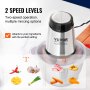 VEVOR electric food processor with 2-speed levels for various mincing options, ideal for different ingredients.