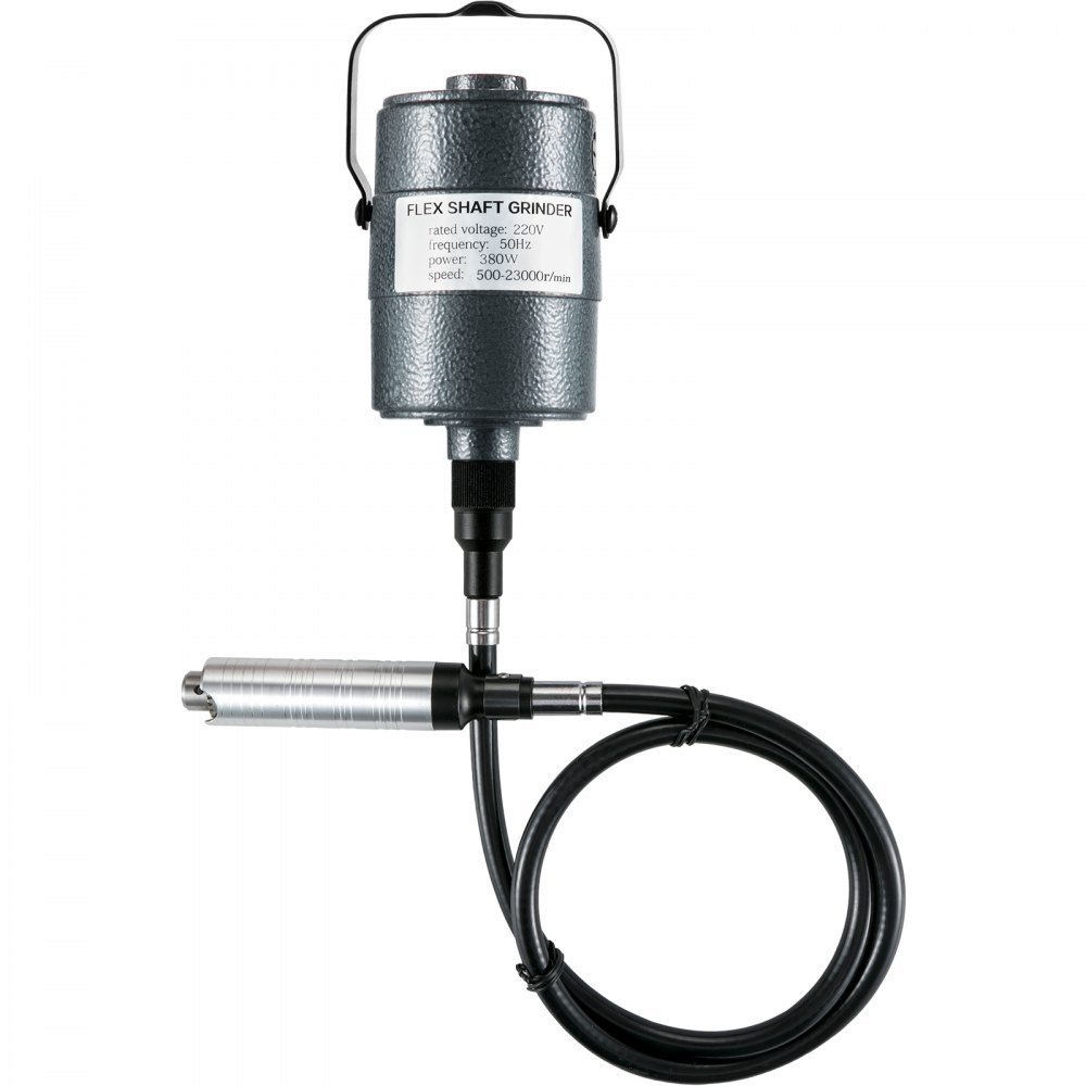 VEVOR Flex Shaft Grinder Rotary Tool 380W 6.5mm Chuck w/ Foot Pedal 45 Accessory